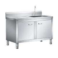 Mesa para lavar platos de acero inoxidable