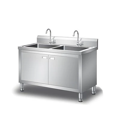 Fregadero y mesa de acero inoxidable